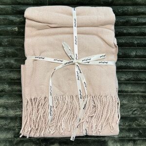 Shorthair Tan Fringe Scarf/Shawl